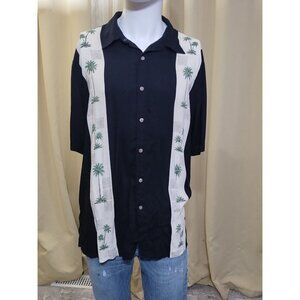 Batick Bay Tropical Short Sleeve Button Down Shirt XL